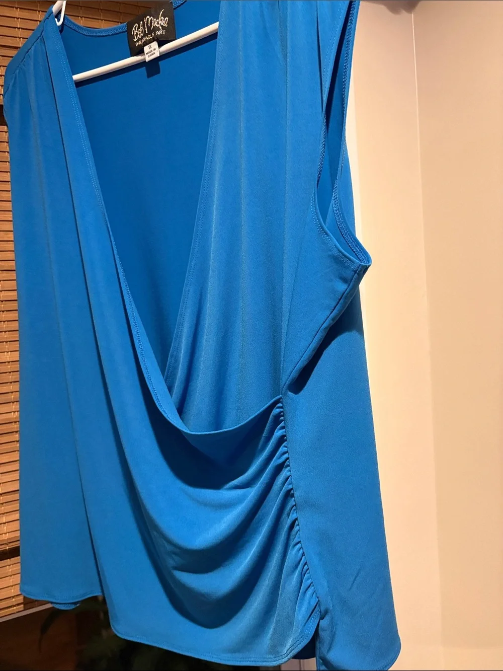 Bob Mackie Wearable Art sheer Kimono and Draped Tank Top Set